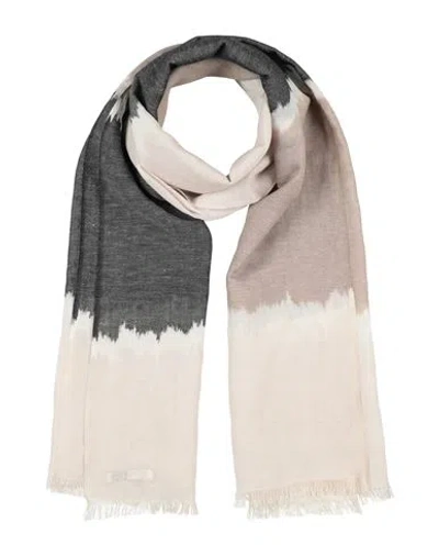 Denis Colomb Woman Scarf Taupe Size - Cashmere, Linen In Multi