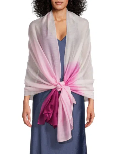 Denis Colomb Women's Silky Cloud Ombré Cashmere Shawl In Pink