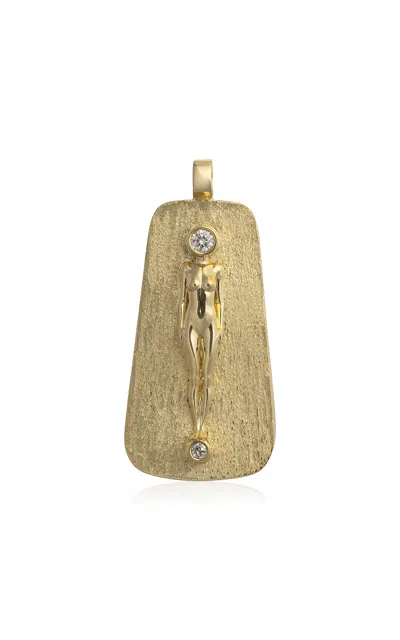 Denise Cassou 18k Yellow Gold Ephemeral Pendant In Gold