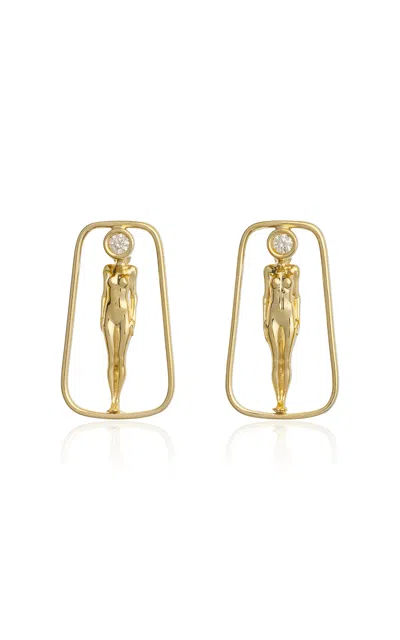 Denise Cassou 18k Yellow Gold Renew Earrings In Gold