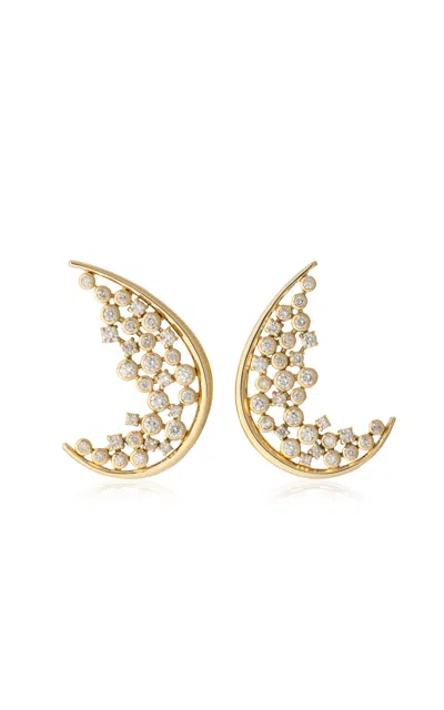 Denise Cassou 18k Yellow Gold Whisper Earrings