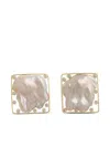 Denise Cassou 18kt Yellow Gold Pearl Earrings In Gold