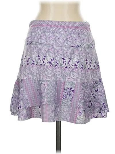 Pre-owned Denise Cronwall Casual Skirt In Purple