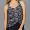DENISE CRONWALL PARKER LAYER TOP IN PRINT MESH