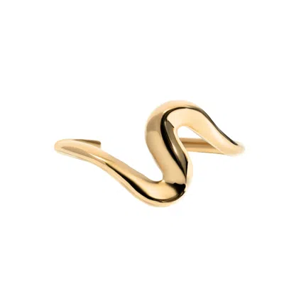 Denise Pacini Women's Anastasia Gold Statement Modern Cuff Bracelet