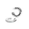Denise Pacini Women's Emma Silver Hammered Statement Open Hoops