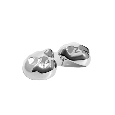 Denise Pacini Women's Giselle Geometric Oversized Statement Earrings Silver
