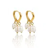 Denise Pacini Women's Gold Fresh Water Triple Pearl Dangle Drop Earrings