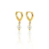 Denise Pacini Women's Gold Freshwater Pearl Dangle Drop Earrings