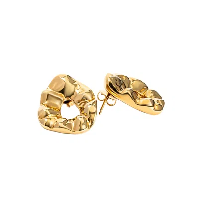 Denise Pacini Women's Nathalia Gold Hammered Statement Earrings