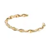 Denise Pacini Women's Sabrina Stackable Geometric Pyramid Open Cuff Bracelet Gold