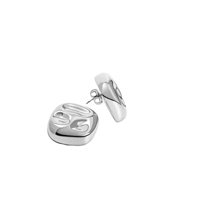 Denise Pacini Women's Sara Geometric Statement Stud Earrings Silver