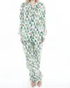 Denise Rae Deer Jamas Long Sleeve Set Pajama In White In White