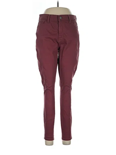 Pre-owned Denizen From Levi's Jeggings In Burgundy