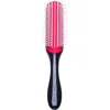 Denman D3 Original Styler 7-row Hairbrush In Black With Gold Crown