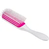 Denman D4 Original Styler 9-row Hairbrush In White With Pink Pad