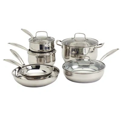 Denmark 10 - Piece Stainless Steel Cookware Set