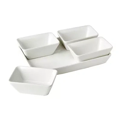 Denmark 5-pc. Ceramic Serving Set In White