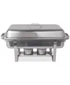 Denmark Celebrations By  9.5 Qt. Stainless Steel Rectangular Chafing Dish In Silver