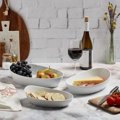 Denmark Porcelain Serving Bowl In White