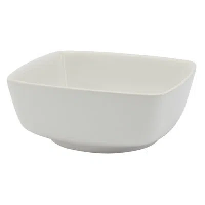 Denmark Tools For Cooks 10in Square Stoneware Serving Bowl White Bistro