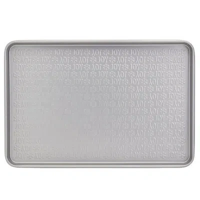 Denmark Tools For Cooks 11 X 17 In Non-stick Rectangular Baking Sheet With Joy Textured Bottom In Silver