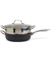 Denmark Tools For Cooks 3-pc. Aluminum Favorite Saute Steamer Pan In Black