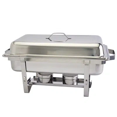 Denmark Tools For Cooks 6 Piece 9.5qt Stainless Steel Chafing Dish For Catering, Buffet, Serving