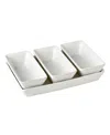 Denmark Tools For Cooks Rectangular 4 Pc. Serving Set In White
