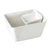 Denmark Tools For Cooks Rectangular Ceramic Chip And Dip Set In White