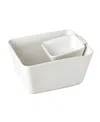 Denmark Tools For Cooks Rectangular Chip Dip Set In White