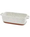 Denmark Tools For Cooks Speckled Stoneware 1.7-qt. Loaf Pan In White