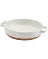 Denmark Tools For Cooks Speckled Stoneware 1.7-qt. Pie Dish In White