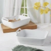 Denmark Tools For Cooks White 2-piece Rectangular Stoneware Baking Dish Set In White