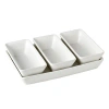 Denmark Tools For Cooks White 4-piece Rectangular Ceramic Serving Set In White