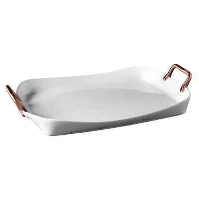 Denmark White Serveware Tray