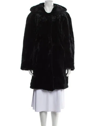 Pre-owned Dennis Basso Coat In Black