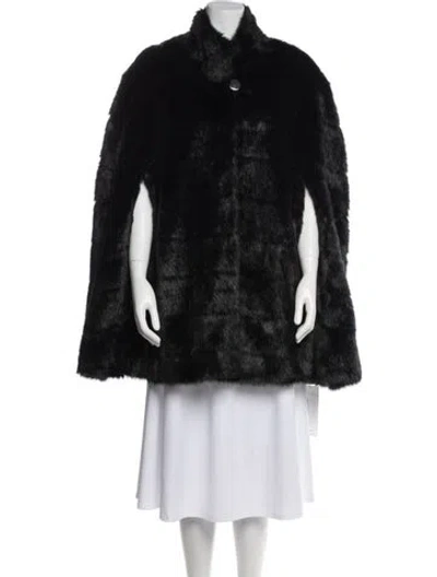 Pre-owned Dennis Basso Coat In Black