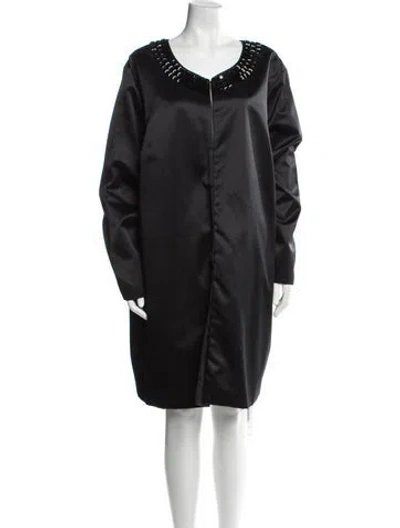 Pre-owned Dennis Basso Coat In Black