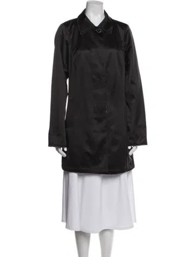 Pre-owned Dennis Basso Coat In Black