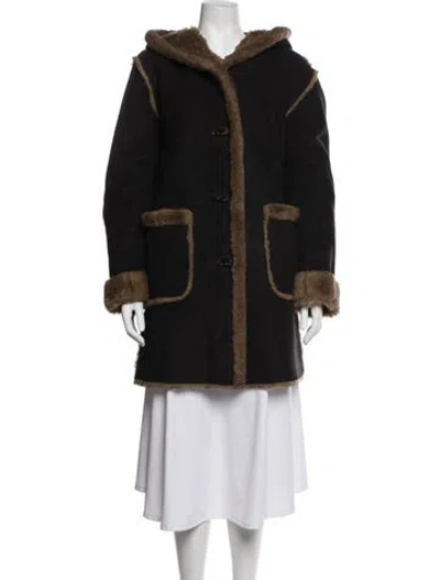 Pre-owned Dennis Basso Coat In Black