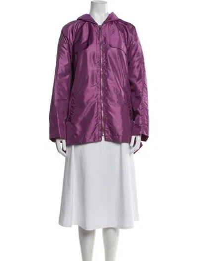 Pre-owned Dennis Basso Coat In Purple