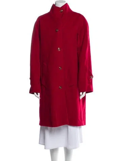 Pre-owned Dennis Basso Coat In Red