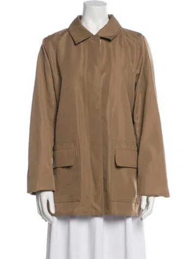 Pre-owned Dennis Basso Coat W/ Tags In Neutral