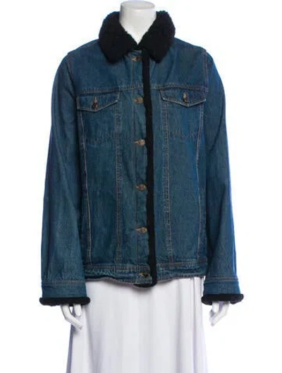 Pre-owned Dennis Basso Denim Jacket In Blue