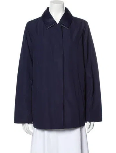 Pre-owned Dennis Basso Jacket In Blue