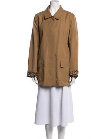 Pre-owned Dennis Basso Jacket In Brown