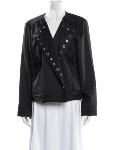 Pre-owned Dennis Basso Jacket In Gray