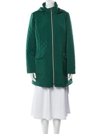 Pre-owned Dennis Basso Jacket In Green