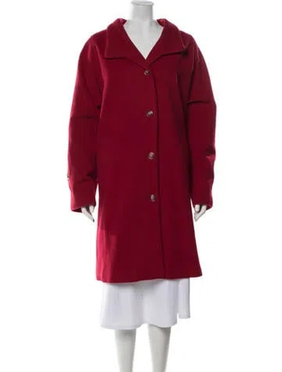 Pre-owned Dennis Basso Nylon Jacket In Red